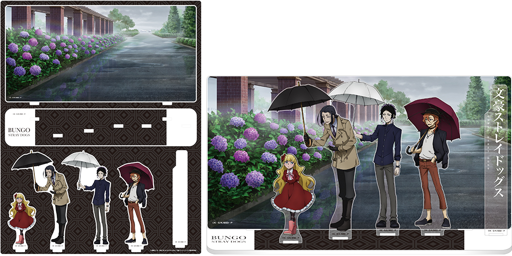 文豪ストレイドッグス アクリルジオラマ 雨のヨコハマver. (ポートマフィア)